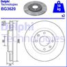 [BG3620] Delphi Диск тормозной передний комплект 2 шт.