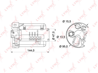 LF-165M Фильтр топливный погружной TOYOTA Corolla(_E12_) 1.4-1.8 (RHD) 02-07 / Avensis(T25) 2.0 (JA...