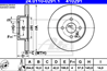 Диск торм opl astra h/combo/meriva 1.4-2.0/1.3-1.9