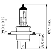 Philips H4 Master Duty 24V 75/70W (13342MDC1) (Галогеновая лампа)