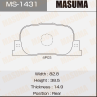 Колодки тормозные дисковые MS1431 от производителя MASUMA