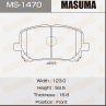 Колодки тормозные дисковые передние MS1470 от фирмы MASUMA