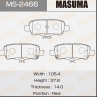 Колодки тормозные дисковые задние MS2466 от фирмы MASUMA