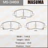 Колодки тормозные дисковые передние MS3469 от компании MASUMA