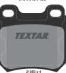 Колодки тормозные дисковые задние 2105002 от производителя TEXTAR