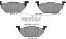 Колодки тормозные дисковые передние 2313101 от фирмы TEXTAR