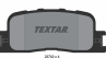 Колодки тормозные дисковые задние 2370201 от производителя TEXTAR