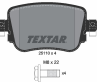 Колодки тормозные дисковые задние 2511003 от производителя TEXTAR