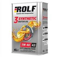 Масло ROLF 3 SYNTHETIC 5W40 ACEA A3 B4 4л 4