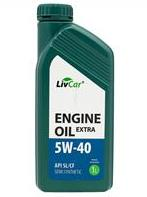 Livcar engine oil extra 5w40 api sl/cf (1л)