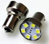 S25 6SMD (size 5050) P21W BA15s светодиод 12V WHITE 0.6W 24lm TM NORD YADA