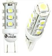 T10 13SMD (size3528x12+5050x1) W5W (W2,1x9,5d) 12V 1W 72lm светодиод WHITE(белый) TM Nord YADA