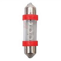 T11x36-S8.5(3LED)  C5W светодиод  RED (красный) 12 Volt 0.22W 1.8lm