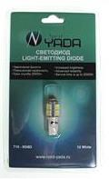 T10 (13SMD,size 5050) W5W 12V светодиод WHITE (белый) (NEW блистер: 1шт.) TM NORD YADA		