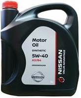   NISSAN VA Motor Oil 5W-40 синт. 5 л