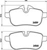 Колодки тормозные дисковые задние P06062 от компании BREMBO