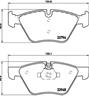 Klocki hamulcowe tuningowe xtra  przod  bmw 3 (e90)  3 (e91)  3 (e92) 