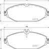 Колодки тормозные дисковые передние P50124 от фирмы BREMBO
