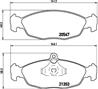 P59011_=393 00=571492X=FDB732 !колодки дисковые п.Opel Vectra A/Astra F 1.4i-1.