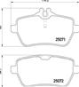 Колодки тормозные дисковые задние P50117 от фирмы BREMBO