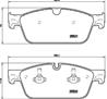 BREMBO P 50 102 Колодки тормозные MERCEDES GL X166/ML W166 передние