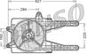 Вент. радиатора Fiat (300 мм. 100 Вт.) с несущ. рамой