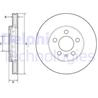 [BG3208] Delphi Комплект 2 шт. Диск тормозной переднийпередний
