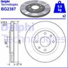[bg2387] delphi диск тормозной передний