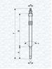 Свеча накаливания 062900024304 от фирмы MAGNETI MARELLI