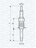 UX28A Свеча накаливания ALFA 147 1.9 JTD (06-03) 