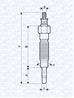 Свеча накаливания 062900064304 от производителя MAGNETI MARELLI