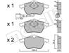 Колодки тормозные передние к-кт AUDI A3/TT COUPE  SKODA OCTAVIA ‘00~ON  V/W BEETLE