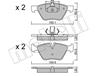 Колодки тормозные передние к-кт BMW 3-E90/ E92/ 5-E60