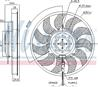 Вентилятор  охлаждение двигателя Audi A4 01-08 2.0 tdi