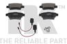 Колодки тормозные дисковые задние с датчиками износа,прижимной пластиной и аксессуарами / FIAT Punto