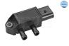 Exhaust fumes pressure sensor