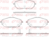 1561 02_колодки дисковые п.!\ Toyota Corolla, Auris 1.3-1.8/1.4D 12&gt