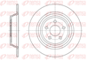 61604.00_диск тормозной задний! Ford Galaxy/S-Max 15&gt