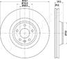 Диск тормозной AUDI A6/A6 ALLROAD 04- передний вент.D 347мм.