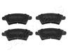 Колодки тормозные CITROEN XSARA 97-00/PEUGEOT 206 1.6-2.0/306 93-02 передние