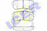 Колодки тормозные дисковые задние 181712 от фирмы ICER