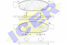 Колодки тормозные дисковые передние 181398 от производителя ICER