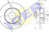 78BD3632-2_диск тормозной передний!\ Audi 80/90/100 1.6-2.0D 86-91