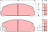 GDB734 Колодка тормозная , [TRW]