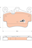 Колодки тормозные дисковые porsche: 911 (997) 04- 