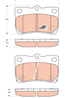 [GDB3399] TRW Колодки тормозные TRW Lexus GS 3.0-4.6 05-/Is 2.2-2.5 05  задние [GDB3399] комплект н...