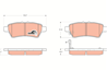 [gdb3405] trw колодки тормозные trw nissan pathfinder 05-/navara 05  задние [gdb3405] комплект на о...