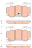 [GDB3515] TRW Колодки тормозные задние комплект на ось