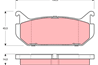 [GDB1140] TRW Колодки тормозные задние комплект на ось