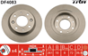 [df4083] trw диск тормозной задний  в комплекте 2-х шт.